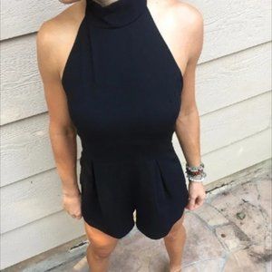 Astr Black Halter Romper size XS